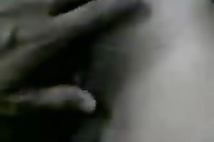 Sexy gorgeous and sexy non-professional Indian brunette hair in white underware gives BJ