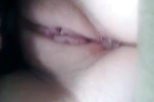 Cute playgirl of mine likes to tickle her own juicy juicy snatch a bit