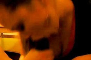 Cheating golden-haired haired hotwife was taped on livecam while sucking rock hard BBC