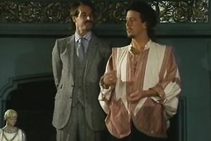 Cute golden-haired retro Married slut takes a spunk flow in the throat after sex