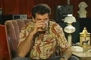 Cute golden-haired retro Married slut takes a spunk flow in the throat after sex