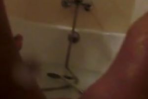 My ex-girlfriend made a consummate self taped movie of her bathroom solo