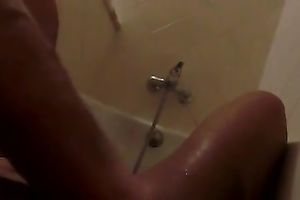 My ex-girlfriend made a consummate self taped movie of her bathroom solo