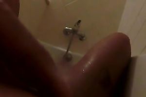 My ex-girlfriend made a consummate self taped movie of her bathroom solo