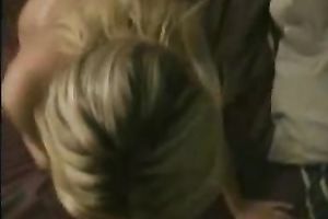 Sweet blonde girlfriend rocking the oral-stimulation sex POV homemade movie