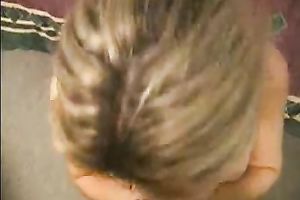 Sweet blonde girlfriend rocking the oral-stimulation sex POV homemade movie