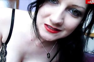 Majestic dark brown milf on web camera in the hottest underware ever