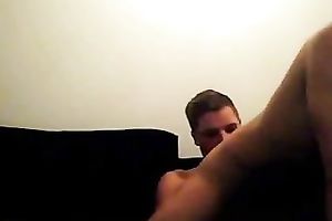 Kinky short haired brunette hair web camera girlie was riding her stud's rod