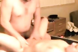 Shagging hot housewife in a missionary position whilst making homemade sex tape