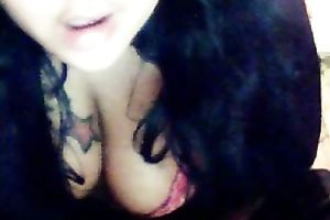 My large boobed girlfriend with large butt enjoys posing for the camera