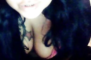 My large boobed girlfriend with large butt enjoys posing for the camera