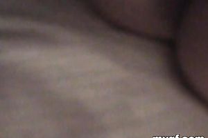 Busty all natural brunette hair eatsdick like a pro on POV tape
