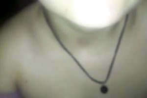 Slutty pale dark brown girlie works on my chunky large beefy rod with her throat