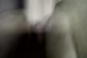 Fingering my sex girl's constricted pink love tunnel in POV