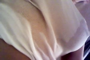 Awesome hot shower solo show performed by buxom glamorous sweetheart