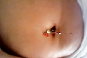 Awesome hot shower solo show performed by buxom glamorous sweetheart