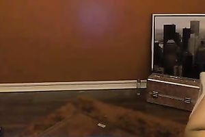 Cute college hotwife with large natural mangos is chatting with me