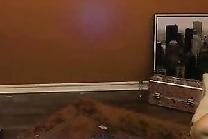 Cute college hotwife with large natural mangos is chatting with me