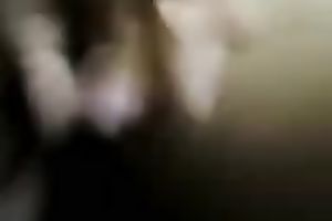 Fat girlfriend rubs her thick greasy bawdy cleft in front of me