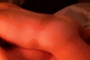 Grinding on my ardent white bitch fucking her snapper missionary style