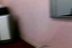 Young petite Asian coed babe sucks my huge jock and takes mouthful