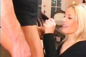 Flat chested golden-haired rides her man's weenie in reverse cowgirl position