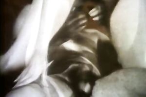 Busty golden-haired head sex doll pokes her sexy face hole with fascinating peter