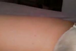 Playing with my girl's curly punani throughout her pants