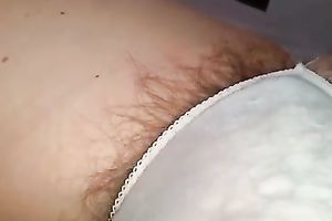 Playing with my girl's curly punani throughout her pants