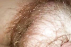 Playing with my girl's curly punani throughout her pants