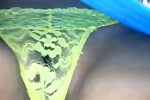 Beautiful black skin snatch below sassy lace pants