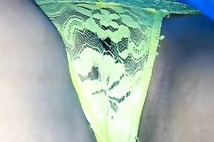Beautiful black skin snatch below sassy lace pants