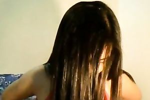 Cute Asian youthful sweetheart with exquisite large boobies on cam