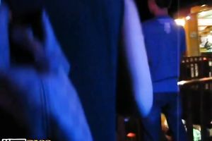 Russian party bitch named Dasha gives irrumation in night club