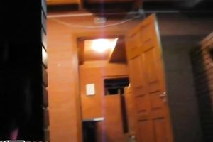 Russian party bitch named Dasha gives irrumation in night club