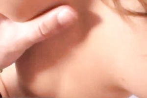 Stunning juvenile bitch in dark stockings in ardent fuck session