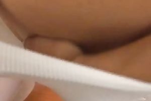 Fabulous redhead young cutie from Russian Federation shows off her gazoo in white hose