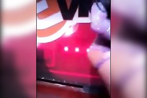 Taping Brazilian diva Renata during the performance