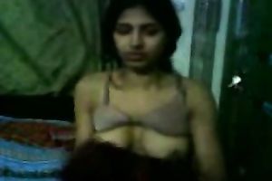Sweet and shy Indian teen girlfriend can too engulf jock well