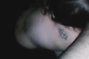 Cheap lusty non-professional white bitch was mouthfucked rather hard by my ally