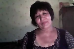 Short haired sexually excited nerdy web camera oldie stripteased for my buddy