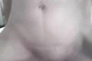 My naughty hotwife with miniature boobs rides my hard shlong on Christmas