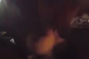 Amateur hot dark haired wife of my buddy worked on his meaty dong