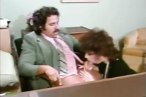 Chubby stud with moustache getting orall-service from sexy golden-haired