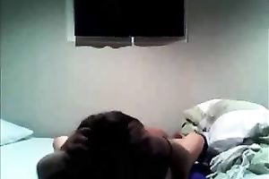 Beautiful juvenile Indian pair having vehement sex