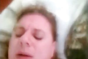 Extremely disgusting fat wench with dark collar was nailed missionary