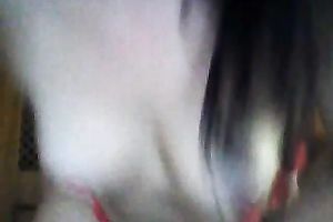 Filthy and lustful lalin girl milf in red pants on cam