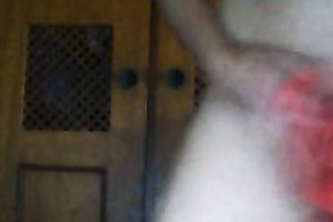 Filthy and lustful lalin girl milf in red pants on cam