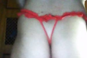 Filthy and lustful lalin girl milf in red pants on cam