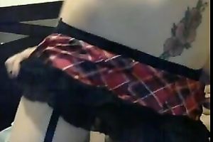 Hawt Mexican playgirl g shows off her dark underware and nylons.